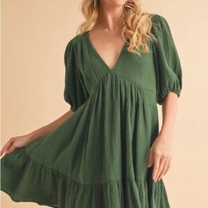 Green flowy  Dress